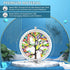 Pill Box Small 3 Compartment Case, Portable Pill Organizer for Vitamins, Medication, Fish Oil, and Supplements (Tree of