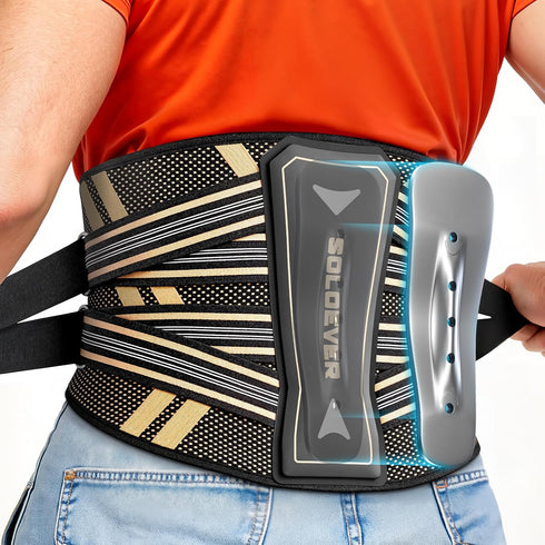 Ultra Breathable Back Brace for Lower Back Pain Relief,[Medical Grade & Copper