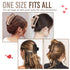 LuSeren Large Hair Clips for Women, 4.3 Inch Matte Banana Clips for Thin Thick Curly Hair, Strong Hold Neutral Colors