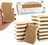 Plant Based Natural Sponge - Pack of 12 Cellulose Sponges, Safe on