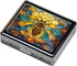 HENGYAAI 7 8 Silver Vintage Pill Box Day Metal Pill Box with Mirror and Compartments Cute Travel Pill Organizer