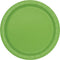 Lime Green Solid Round Paper Dinner Plates, 9", Pack of 16