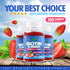 Biotin 10,000mcg Gummies, 100 Count, Extra Strength for Hair Growth, Skin & Nails, Vegan, Strawberry Flavor