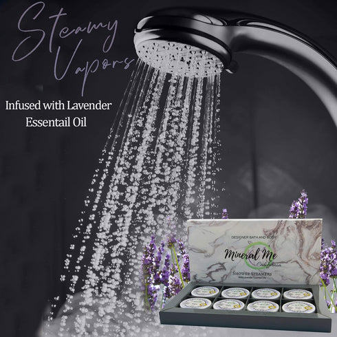 Lavender Shower Steamers Aromatherapy - Organic Essential Oils for Vaporizing Steam Spa, Relaxation Gift