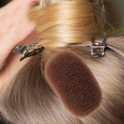LALAFINA 6Pcs Hair Clips, Bump Up Hair Sponge Volume Insert Comb for Women DIY Hair Style