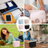 Teircno Preppy Corduroy Period Bag for Women, Cute Sanitary Napkin Storage Bag Portable Period Pouch with Pearl Zipper