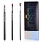 Jessup 3pcs Angled Eyeliner Brush Set, Pro Precision Fine Winged Ultra Thin Slanted Gel Liquid Makeup Brushes, Black