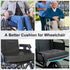 18x16 Memory Foam Wheel Chair Cushions for Seniors, Dual-Layer Anti-Sagging Patent Design with Curved Bottom for Better