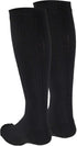 Truform Compression Socks, 15-20 mmHg, Ladies Gym Socks, Knee High, Black, Large