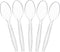 Plasticpro Clear Plastic Tea Spoons, Disposable Cutlery Utensils 100 Count