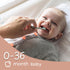 Moonkie Baby Tongue Cleaner, Toddler Toothbrush, Baby Oral Cleaner Newborn Kit for 3 Months+, 3 Pcs (Blush/Pale Mauve/Ivory)
