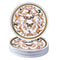 SILVER SPOONS 10 PC Heavy Duty Disposable Dinner Set, White and Gold Plastic Plates for Party, 9" Fine China Look