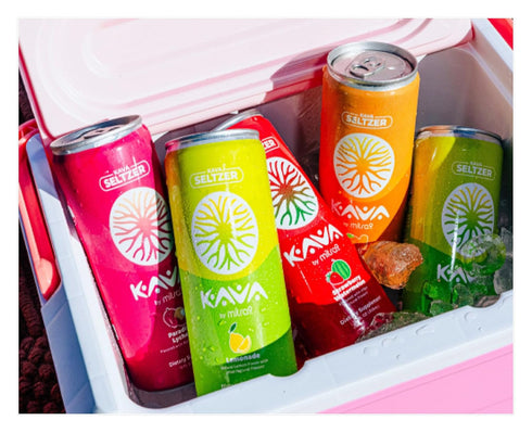 Mitra9 4-Pack 500mg 12 oz | Lemonade Kava Seltzer - Sparkling Relaxation Drink | | Non-Alcoholic Alcohol Alternative |