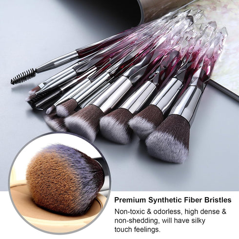 Kingtree Makeup Brushes, 15PCS Premium Synthetic Makeup Brush Set for Foundation, Face Powder, Eyeshadow