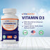 Vitamatic Vitamin D3 5000 IU (125 mcg) - 500 Softgels (Olive Oil Based) - 500 Days Supply for Healthy Muscle Function &