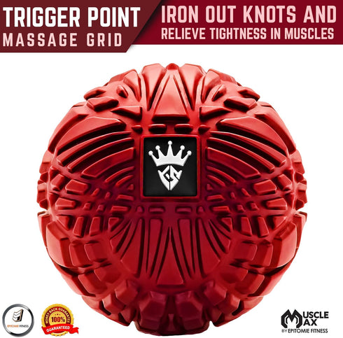 Muscle Max Massage Ball - Therapy Ball for Trigger Point Massage, Deep Tissue Massager for Myofascial Release