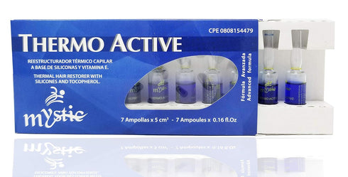 Mystic Thermo Active Hair Ampoule Pack of 7 – Exceptional Shine and Softness with Silicones and Vitamin E