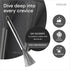Dish Brush Stainless Steel, Multifunctional Wire Brushes for Kitchen Cleaning, Metal Scrubber with Handle, 2 Pcs