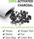 Charcoal Shoe Deodorizers, Activated Natural Bamboo Air Purifying Bag for Sneakers, Odor Eliminator Mini Bags