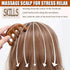Set 3 of Wooden Scalp Massagers - Relaxing Sandalwood Foot and Scalp Tools