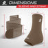 Sleeve Stars Ankle Support for Ligament Damage & Sprained Ankle - Pain Relief Brace for Women & Men (Single/Mocha Brown)