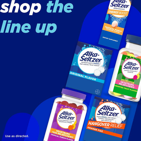 Alka-Seltzer Heartburn Relief Extra Strength Effervescent Tablets, 4-in-1 Relief, 24 ct