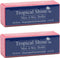 Tropical Shine Mini 4 Way Buffer Block - Professional Nail Buffering Block, Portable Nail Care (2 Pack)