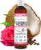 Coconut Pulling Oil for Teeth and Gums Mouthwash, 100% Pure and Natural, Non-GMO, Refreshing Rose Clove