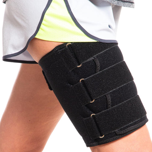 Hamstring Compression Sleeve Recovery Support, Non-Slip Groin Wrap for Adductor, Quad Strain, Thigh Brace