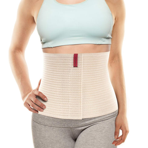ORTONYX 10.25" Abdominal Binder for Men and Women, Beige S/M Post-operative Support Belt