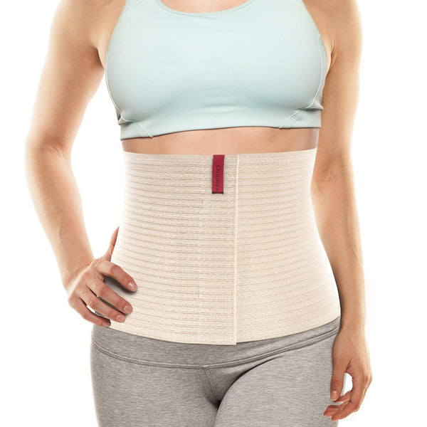 ORTONYX 10.25" Abdominal Binder for Men and Women, Beige S/M Post-operative Support Belt