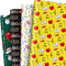Whaline 12 Sheet Back to School Wrapping Paper, 19.7 x 27.6 Inch Bulk Pencil Apple ABC Prints Gift Wrap for DIY Crafts