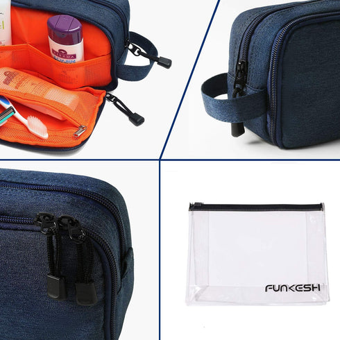 Mens Waterproof Toiletry Bag Organizer Travel Shaving Dopp Kit - Perfect Accessory Gift