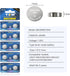 395 Watch Battery SR927SW 395 399 LR927 AG7 1.55V Silver Oxide Battery for LED Light Calculator Button Batteries 10 Pack