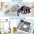 Microfiber Extendable Feather Duster (11pcs) with 100" Extension Pole, Washable & Reusable for Cleaning Ceiling Fans &