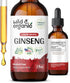 Ginseng Tincture - 2 fl oz Korean Red Panax Ginseng Extract Liquid for Immune Support - Vegan Alcohol-Free Supplement