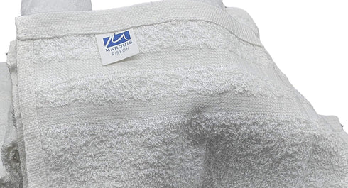 Marquis Mills 60 Pack 12 12 1 Lb Dozen - in x in White Cotton Ribbon Washcloths Rags - Reusable Lt Weight Thin Cloth