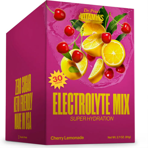 Electrolytes Powder Packets | No Sugar Hydration Mix, 30 Packs