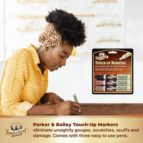Parker & Bailey Furniture Touch-Up Markers, Set of 3, Brown (220002)