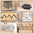 Mizodoja 10-in-1 Sensory Fidget Board for Seniors & Elderly - Calming Activity Board, Anxiety Relief Gifts for Adults