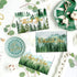 KTHONIOMANTE 24 Pack 6 7.9x5.9 Inches Green Forest Thank You Cards with Envelopes & Stickers - Watercolor Nature Blank