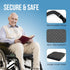 19 17 3 Extra Large Wheelchair Seat Cushion - for Sciatica and Lower Back Pain Relief, Anti-Slip, Removable Strap
