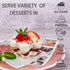 50ct 8oz Clear Plastic Dessert Cups with Spoons, Disposable Flower Shaped Ice Cream Bowls for Parties