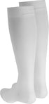 Truform Compression Stockings, 20-30 mmHg, Knee High Length, Open Toe, White, Medium