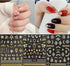 20 Sheets Gold Nail Art Stickers - Metallic 3D Self Adhesive Flower Diamond Designs for Women Nail Decorations