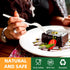 100% Compostable Forks, 7" Heavy Duty Cutlery, 150pcs BPI Certified Eco-Friendly Biodegradable Utensils, Ivory White