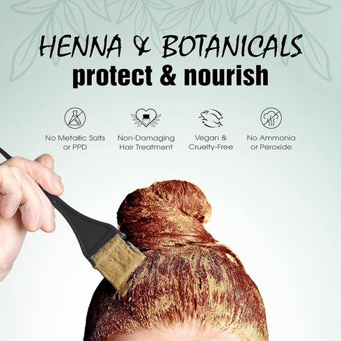 Light Mountain Henna Hair Color & Conditioner, Spicy Cinnamon Hair Dye, Organic, 4 Oz
