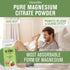 NaturalSlim Magicmag Pure Magnesium Citrate Powder, 8oz Drink Mix (2 Pack) for Stress, Constipation, Muscle Support