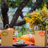 Dinifee 24 Pcs Fall Theme Gift Bags with Handles, Personalized Maple Leaves DIY Candy Bags for Autumn Holiday Party