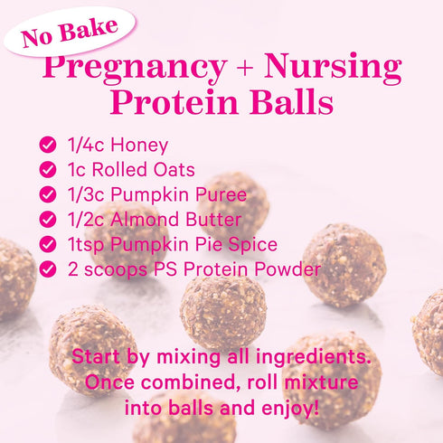 Pink Stork Pregnancy and Breastfeeding Protein Powder - 20 g Chocolate Whey and Collagen Protein - 15 Servings for
